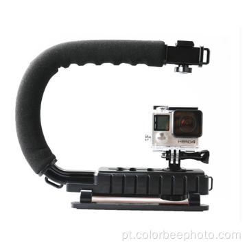 Suporte de flash para montagem em alça de telefone com câmera e estabilizador